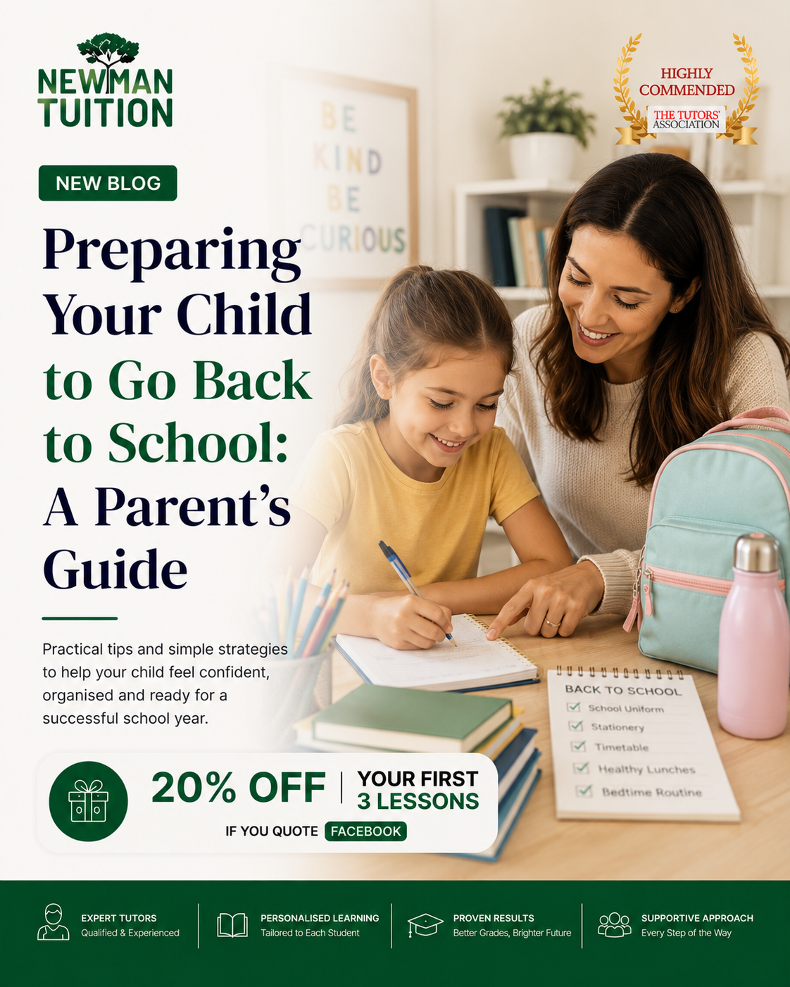Preparing Your Child to Go Back to School: A Parent’s Guide
