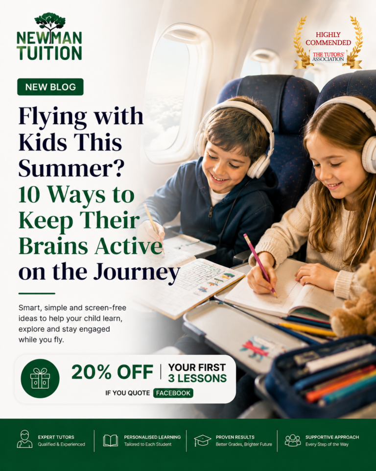 Flying with Kids This Summer? 10 Ways to Keep Their Brains Active on the Journey