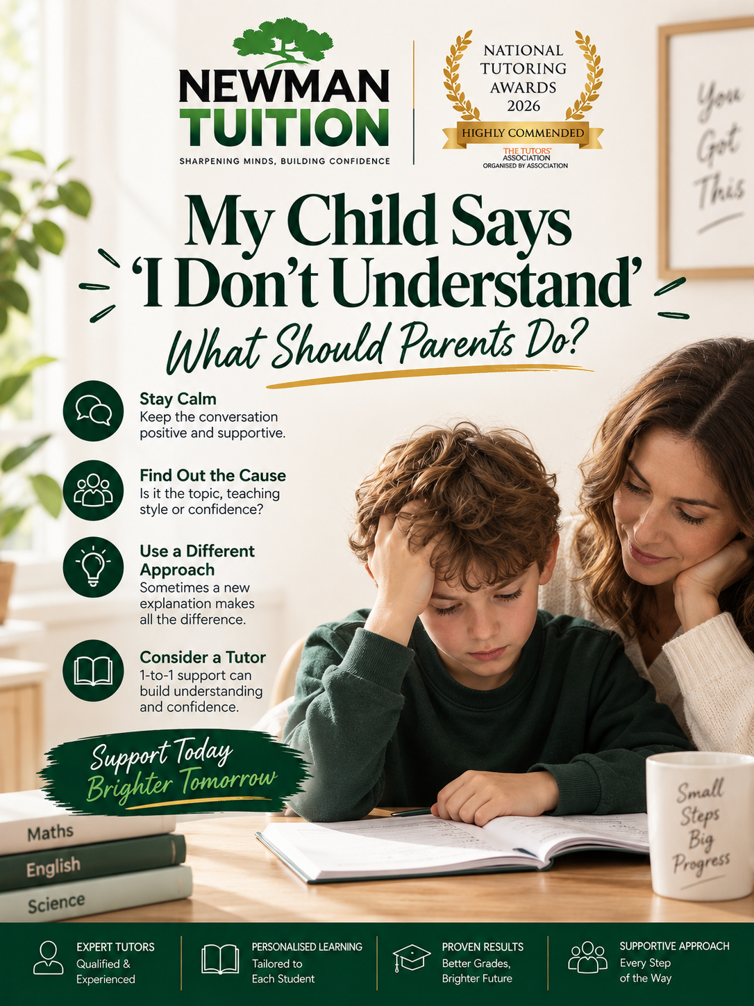 My Child Says ‘I Don’t Understand’ — What Should Parents Do?